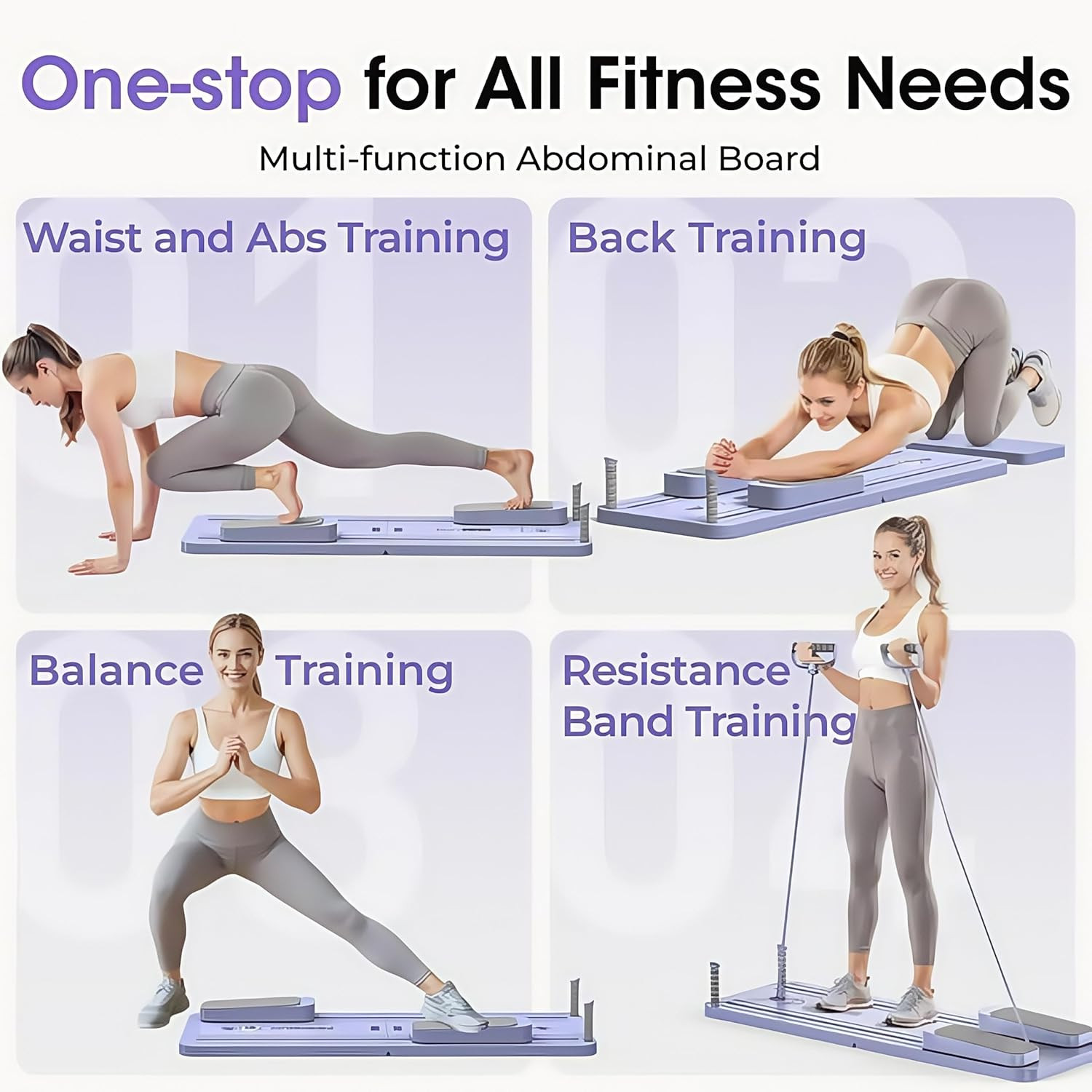 Pilates Board-Pilates Reformer Board,Multi-Purpose Portable Pilates Reformer Mac