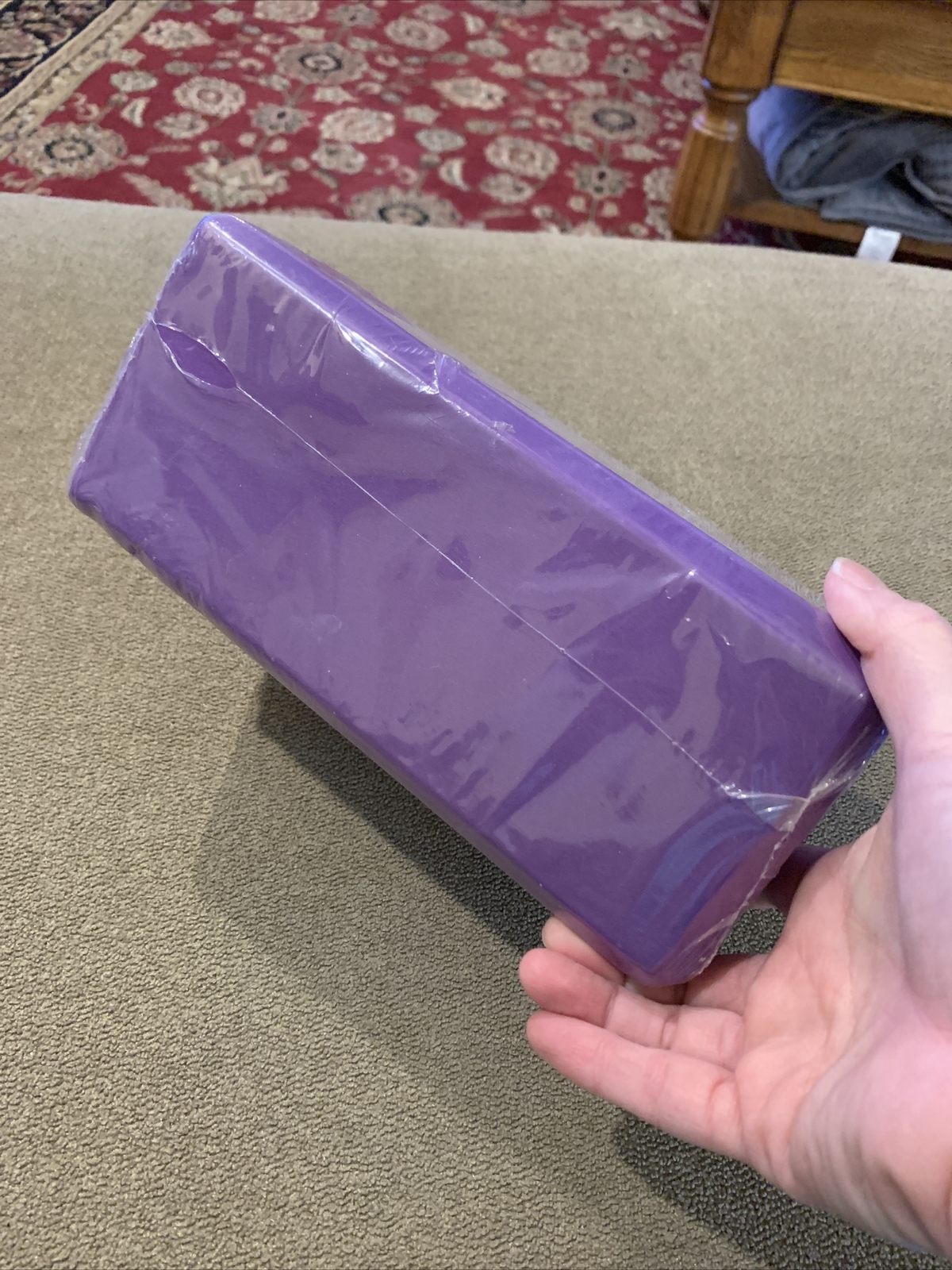 Gaiam Foam Yoga Exercise Block Solid Purple 9&Prime; X 6&Prime; X 4&Prime; (CT)