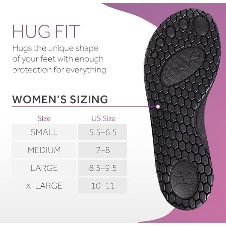 FITKICKS Yoga Fitness Pilates Indoor Outdoor Shoes Rubber Sole Women XL 10 11