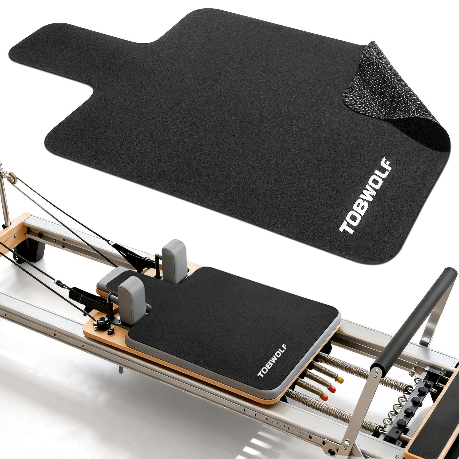 Pilates Reformer Mat Towel 39 »x24 » Non-Slip Sweat-Wicking Suede Surface