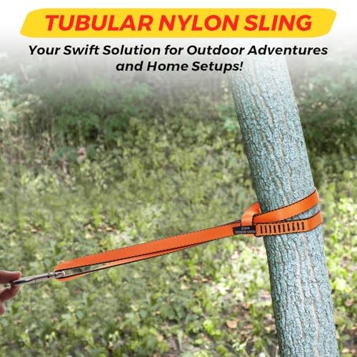 18MM Nylon Climbing Sling Runner 23KN 60cm /24inch | Single Unit Grey