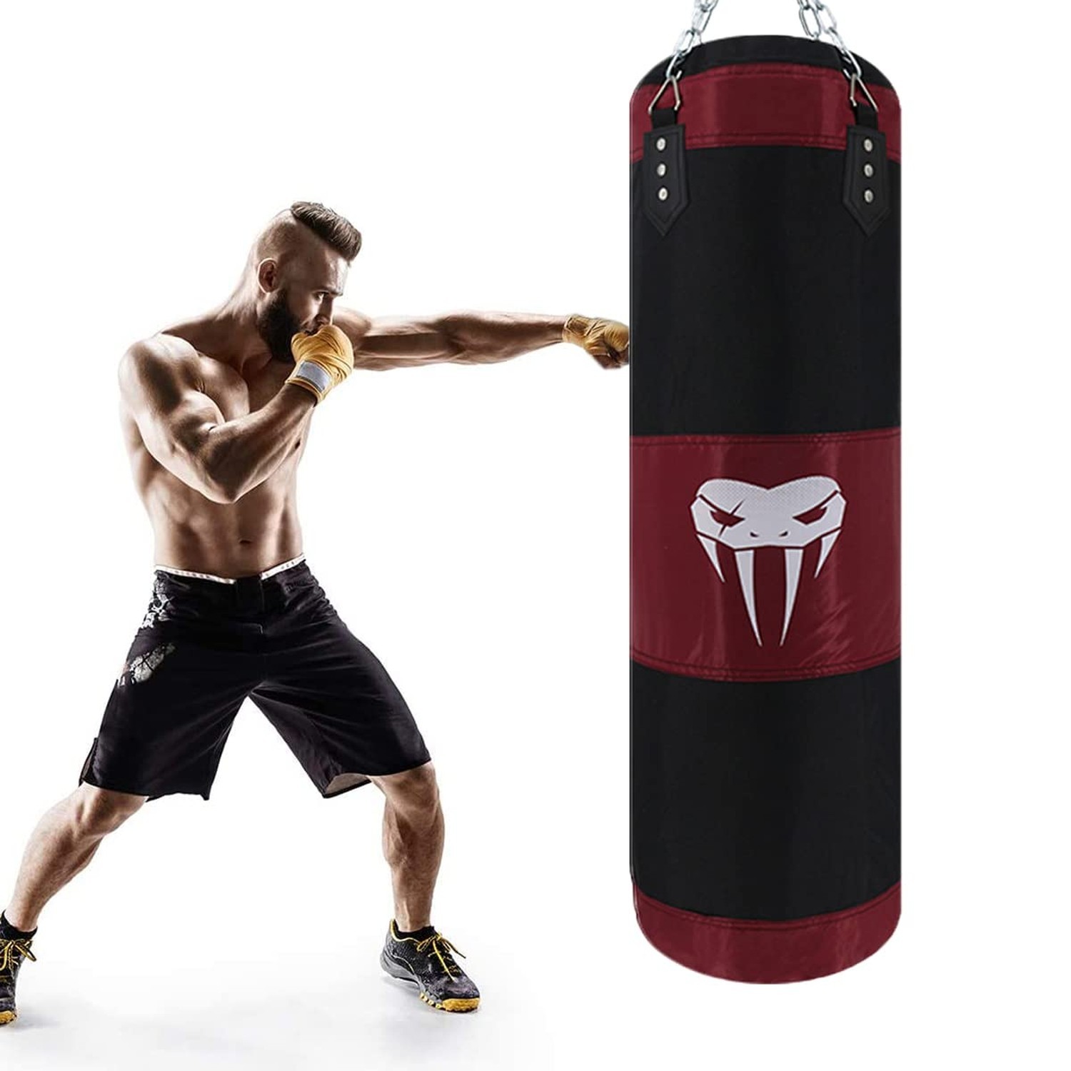 SOTF Heavy Bag Boxing Set Punching Bags for Adults Heavy Duty Hanging Punchin…