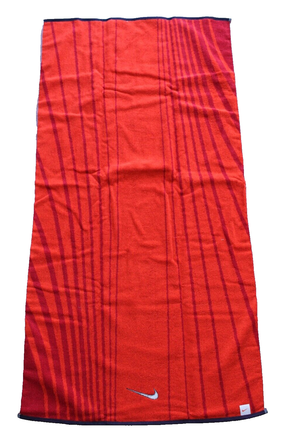Nike Striped Jacquard Towel Large 60x120cm Gym Red/Challenge Red/Midnight Navy