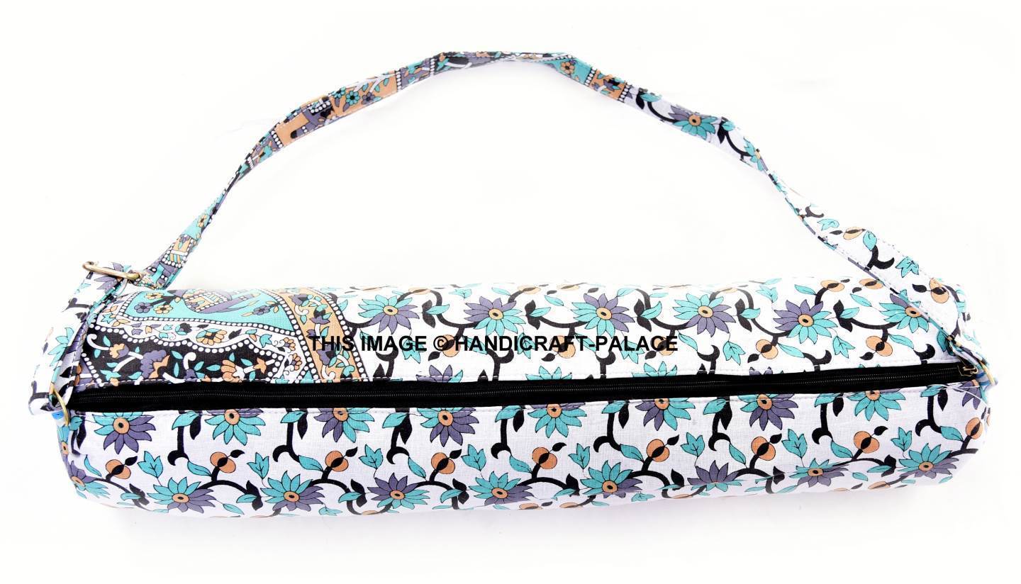 5 PC Wholesale Lot Mandala Yoga Mat Long Fitness Carrier Bag with Shoulder Strap