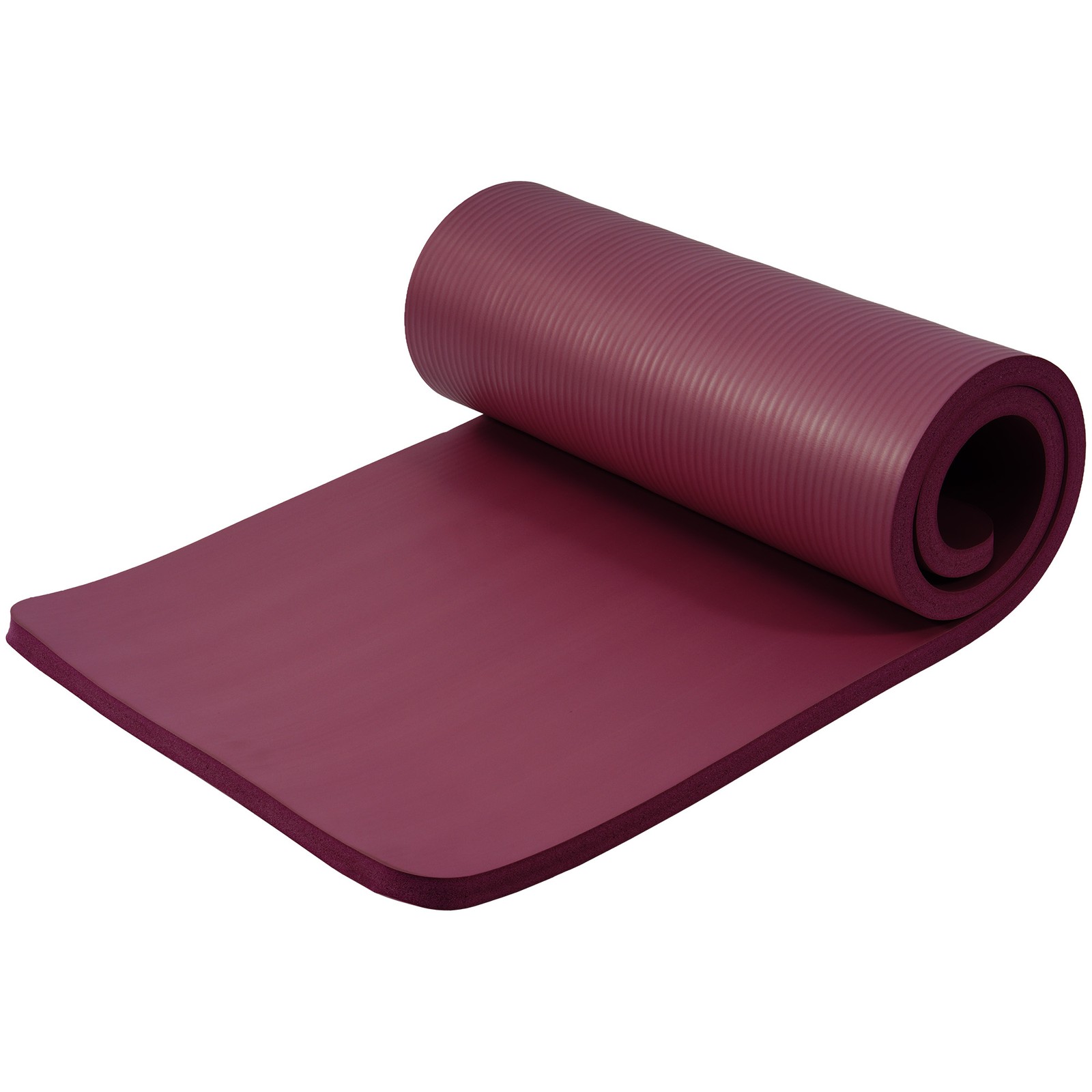 BalanceFrom Yoga Mat, 1&Prime; Extra Thick Exercise Pilates Workout Mat, Deep Wine