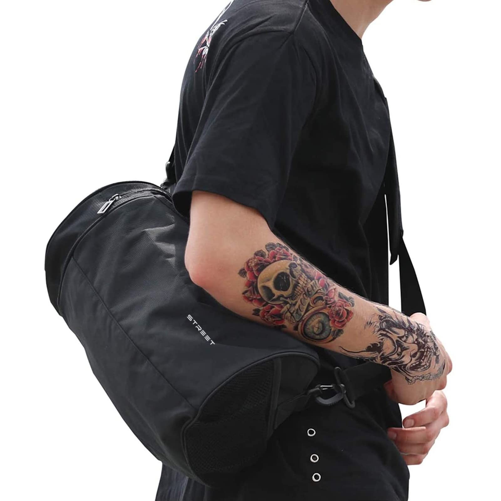 Small Sports Gym Bag Workout Lightweight Duffel Bags for Men and Women Black …