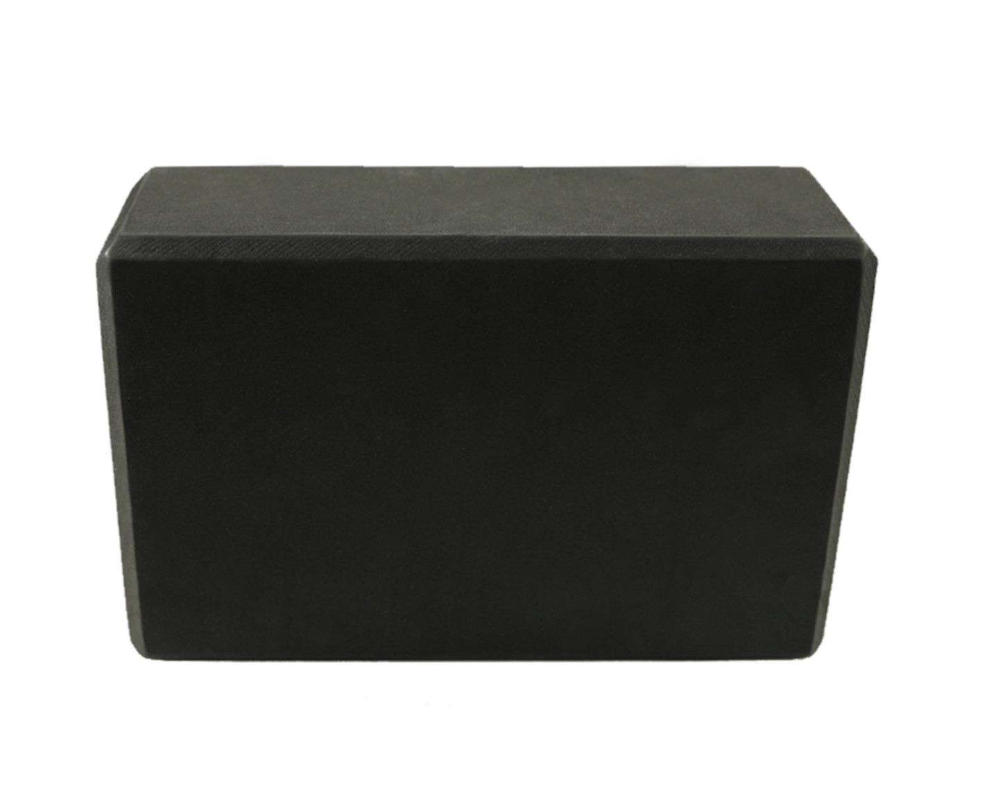 Black Yoga Block with Lavender Yoga Strap for Balance and Stability