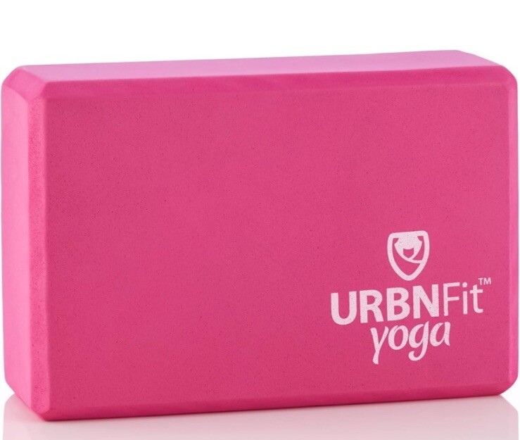 (2) URBNFit Yoga Block – High Density EVA Foam – Pink Color – 3”x 6&Prime; x 9&Prime; NIB