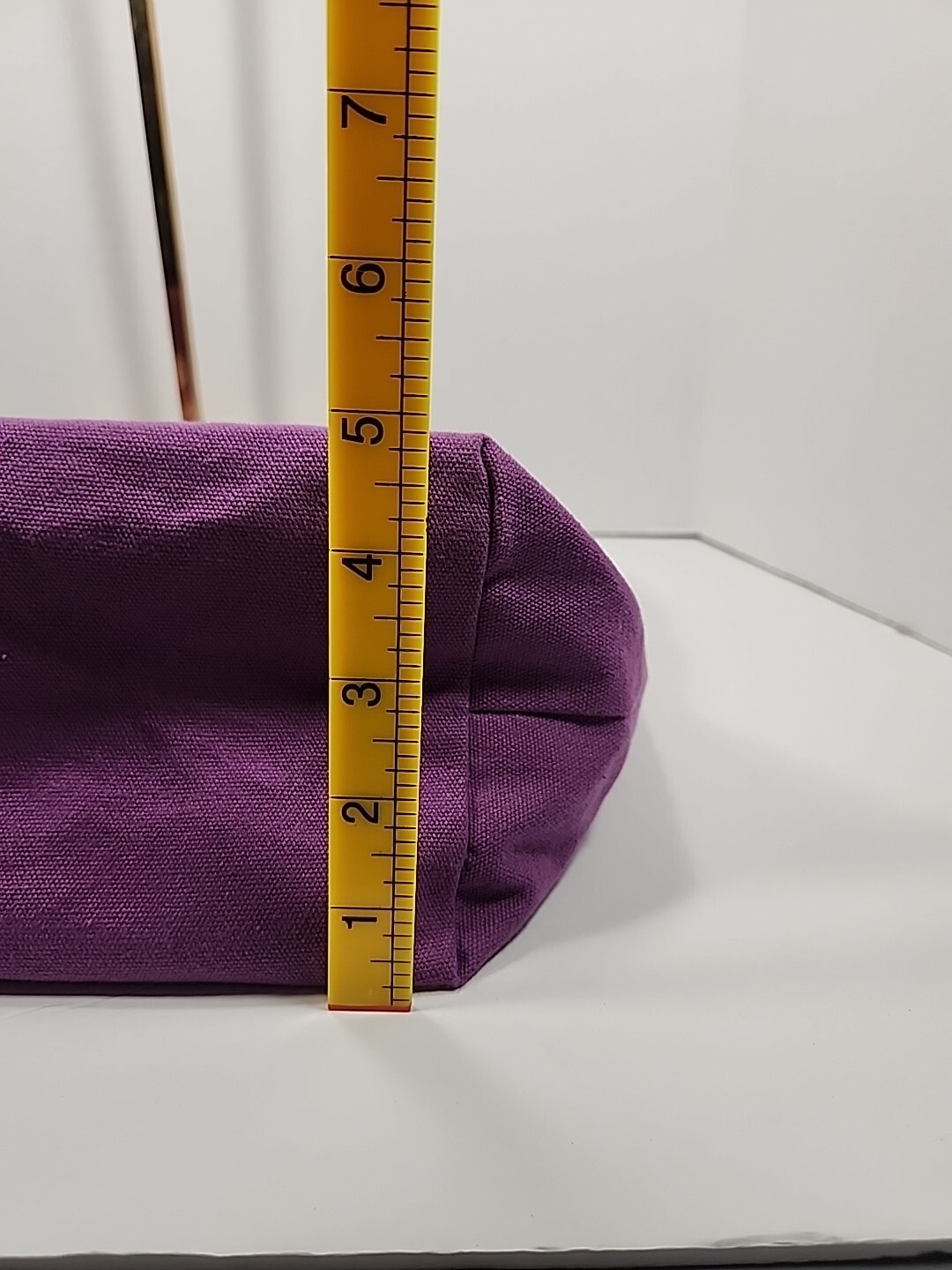 Spoken Word Yoga Purple Canvas Graphic Tote Bag Reusable Purple Lining