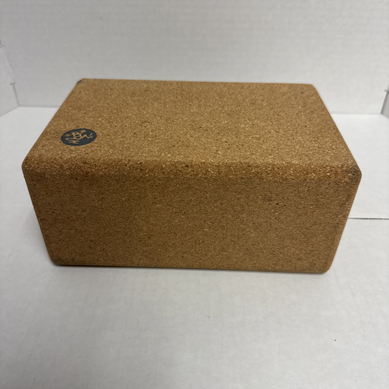 Manduka Cork Yoga Block Natural Cork Brown Support Prop Exercise Stretch