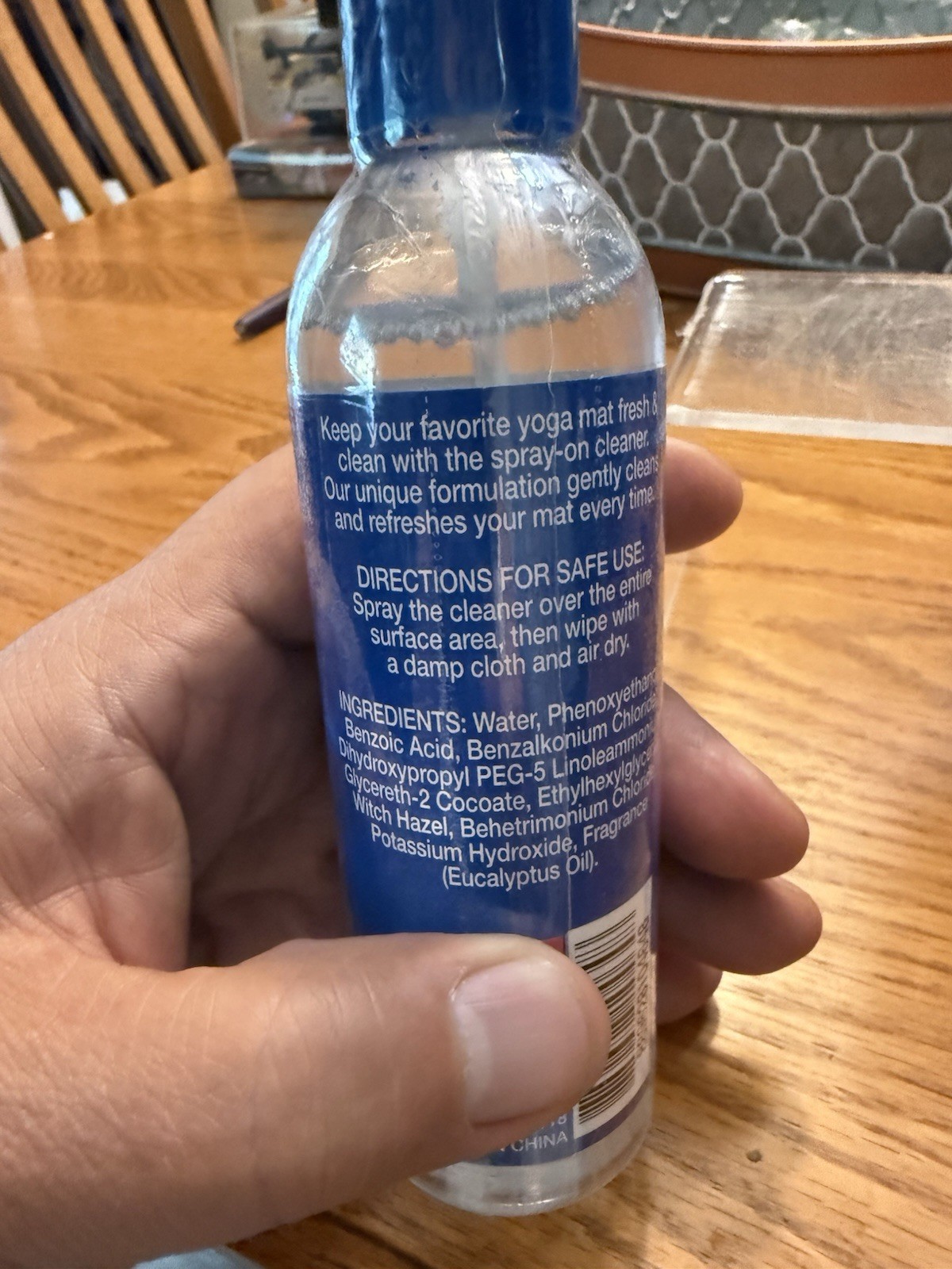 4 Yoga Mat Cleaner Spray. Eucalyptus Scent.