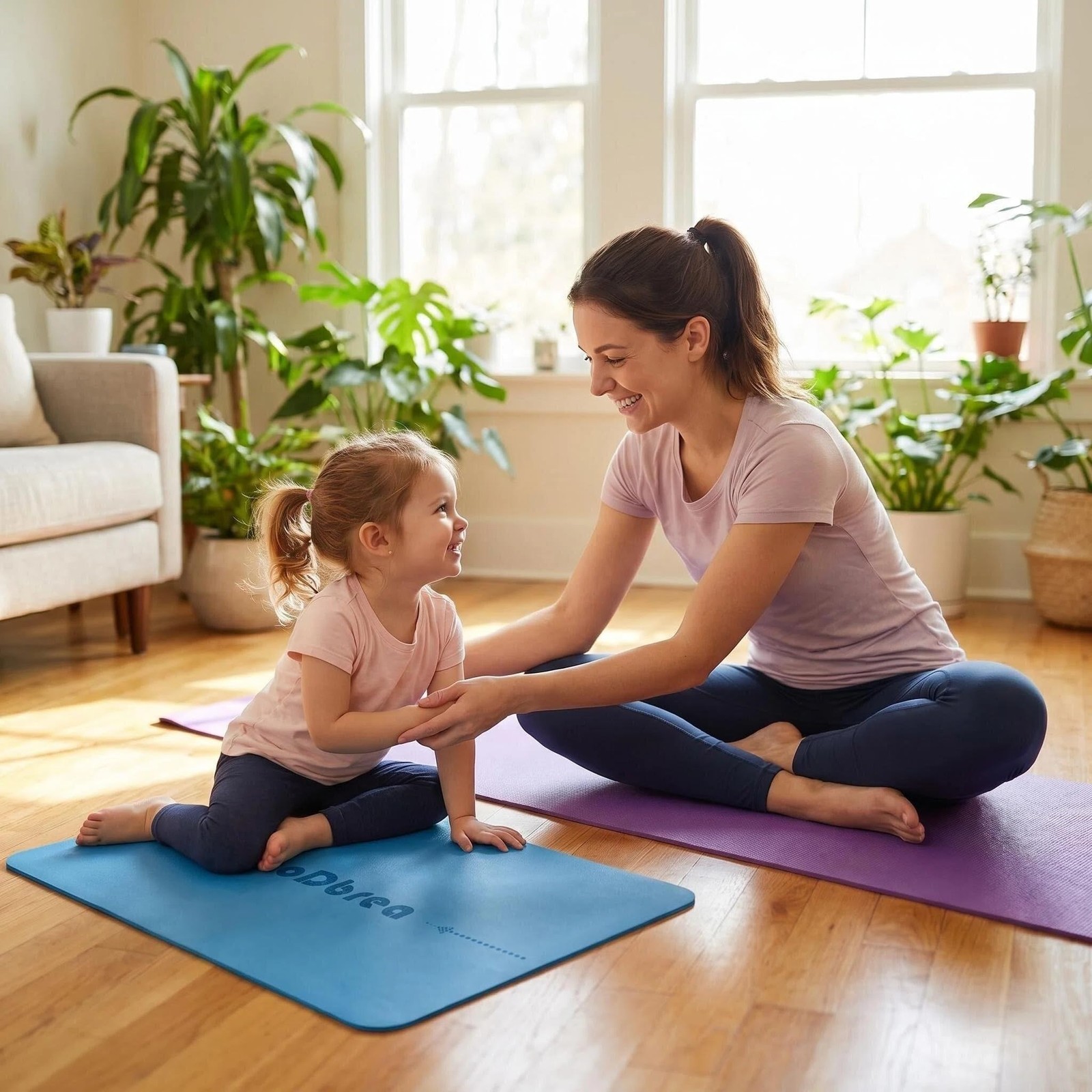SooDbrea Mini Yoga Mat, Warrior-like Grip,Non-Slip,Alignment System,Head,Knee…