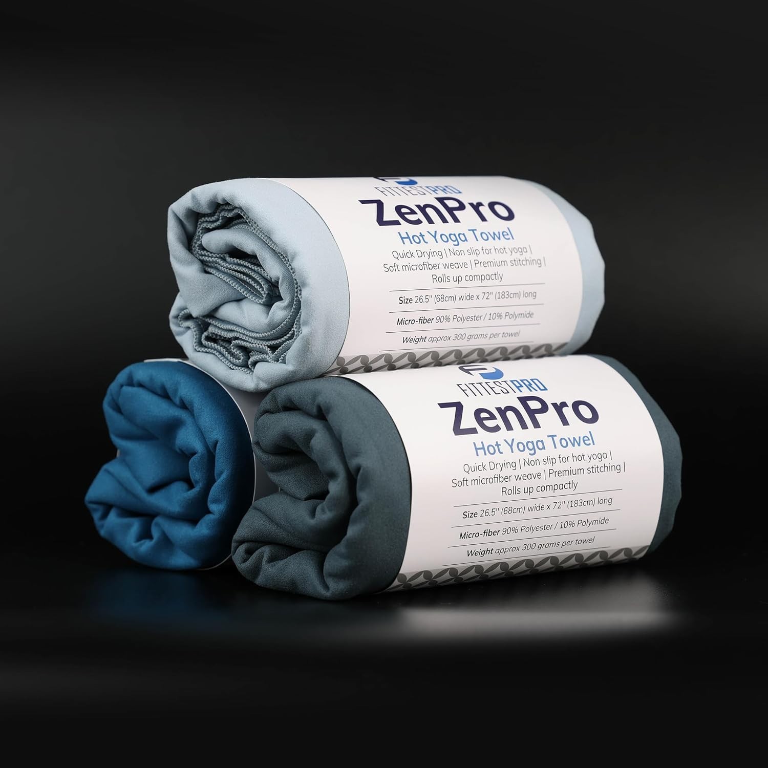 Fittest Pro Non-Slip Hot Yoga Towel with Super-Absorbent Soft Suede Microfiber