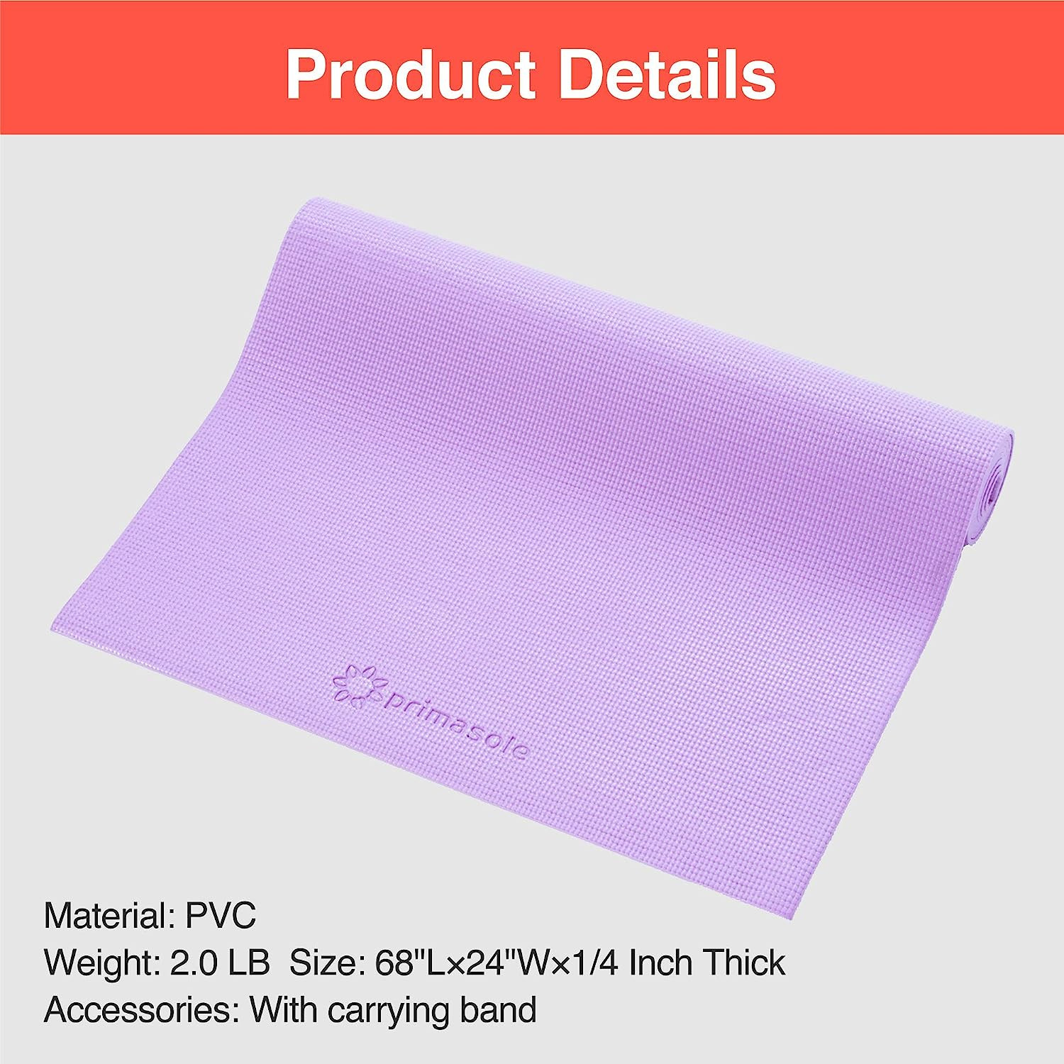 Non-Slip Yoga Mat with Carry Strap for Home & Gym – 7 Vibrant Colors