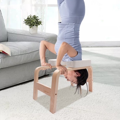 Yoga Headstand Bench Exercise Inversion Stool Workbench Upside Down Chair
