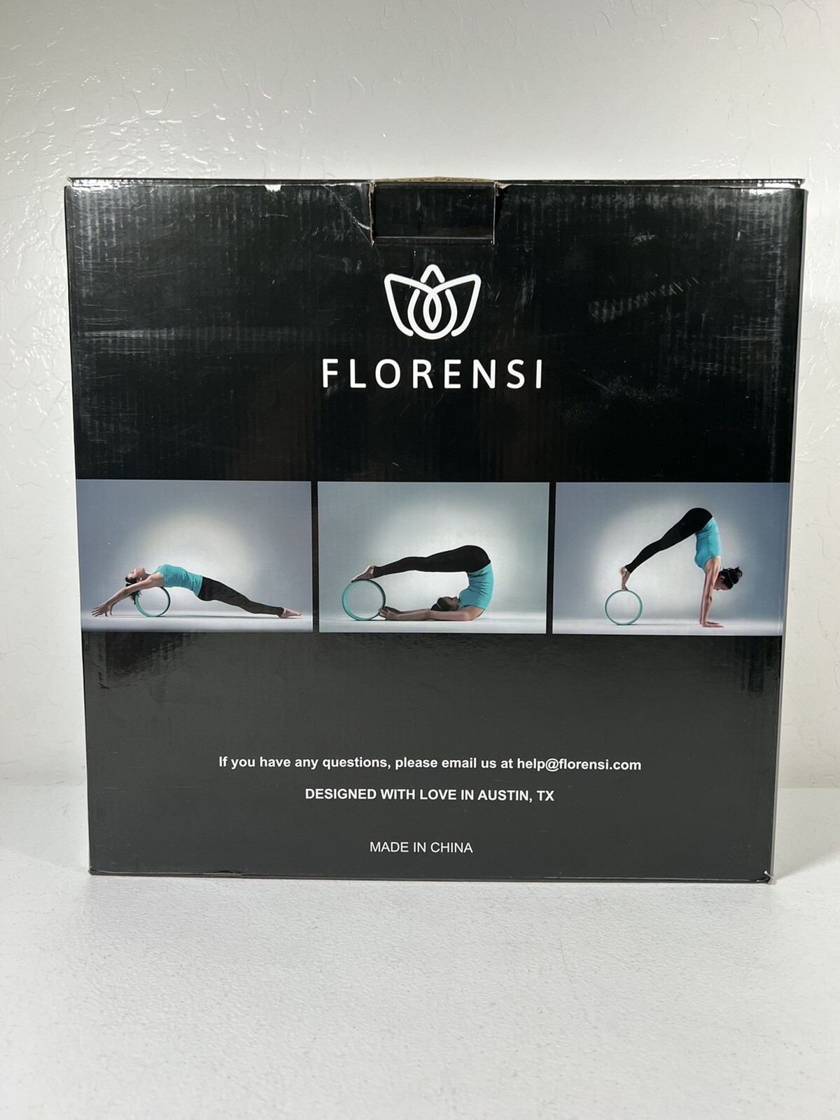 Florensi Yoga Wheel Black Rollers 6&Prime; 10&Prime; 12&Prime; Set 3 Muscle Therapy Stretch