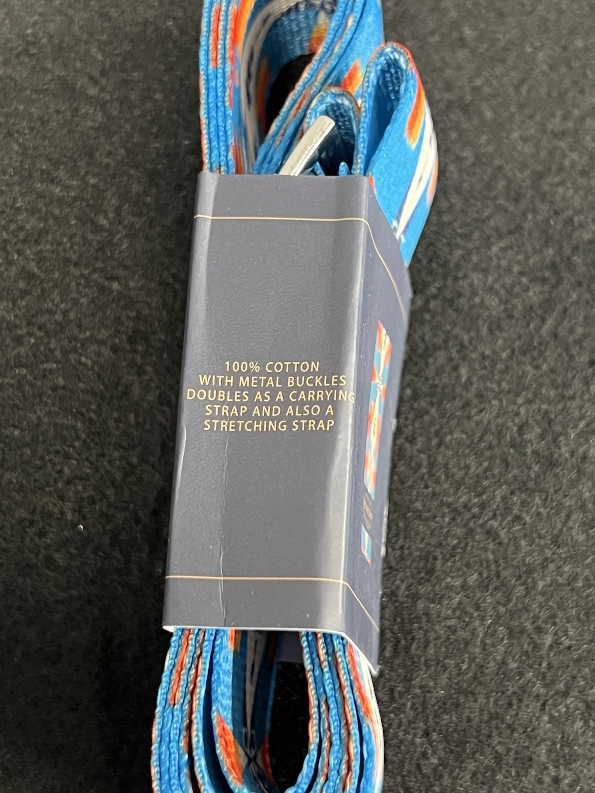PENDLETON carrying native multi color Metal Buckle Yoga Stretching Strap cotton