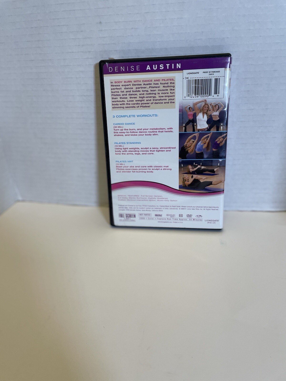 Denise Austin Forever Fit Resistance Tube – Light & DVD BODY Burn Dance Pilates