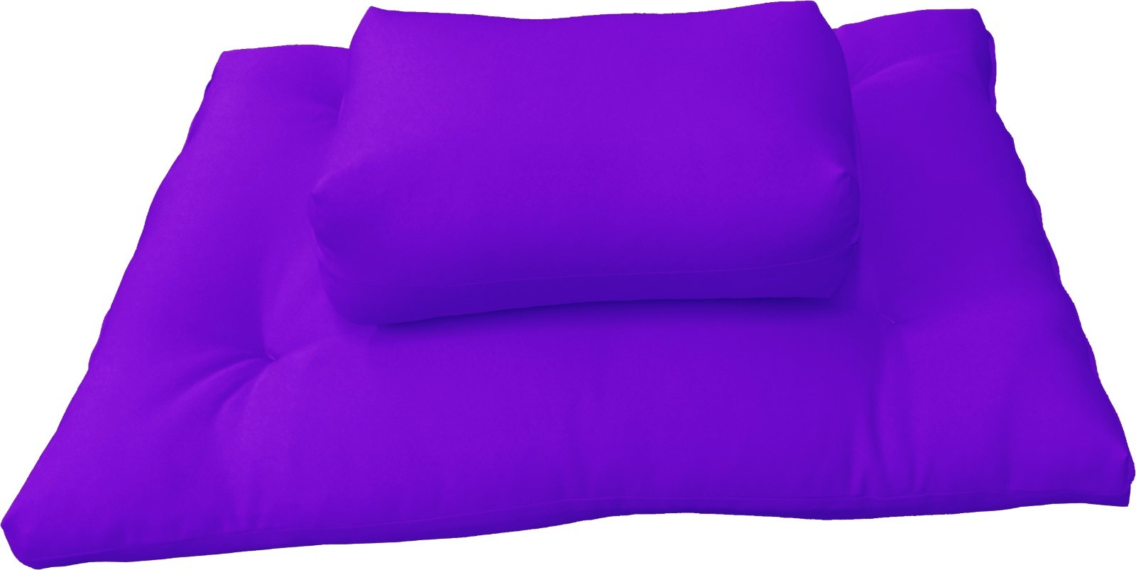 Purple Zabuton Zafu Set, Yoga Meditation Cushions, Floor Sitting Seats, Kneel