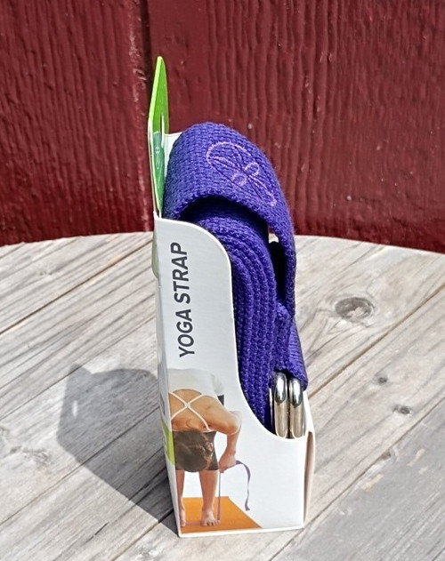 Gaiam 6 Foot Yoga Strap Blue New In Box Stretch Exercise Fitness Strap