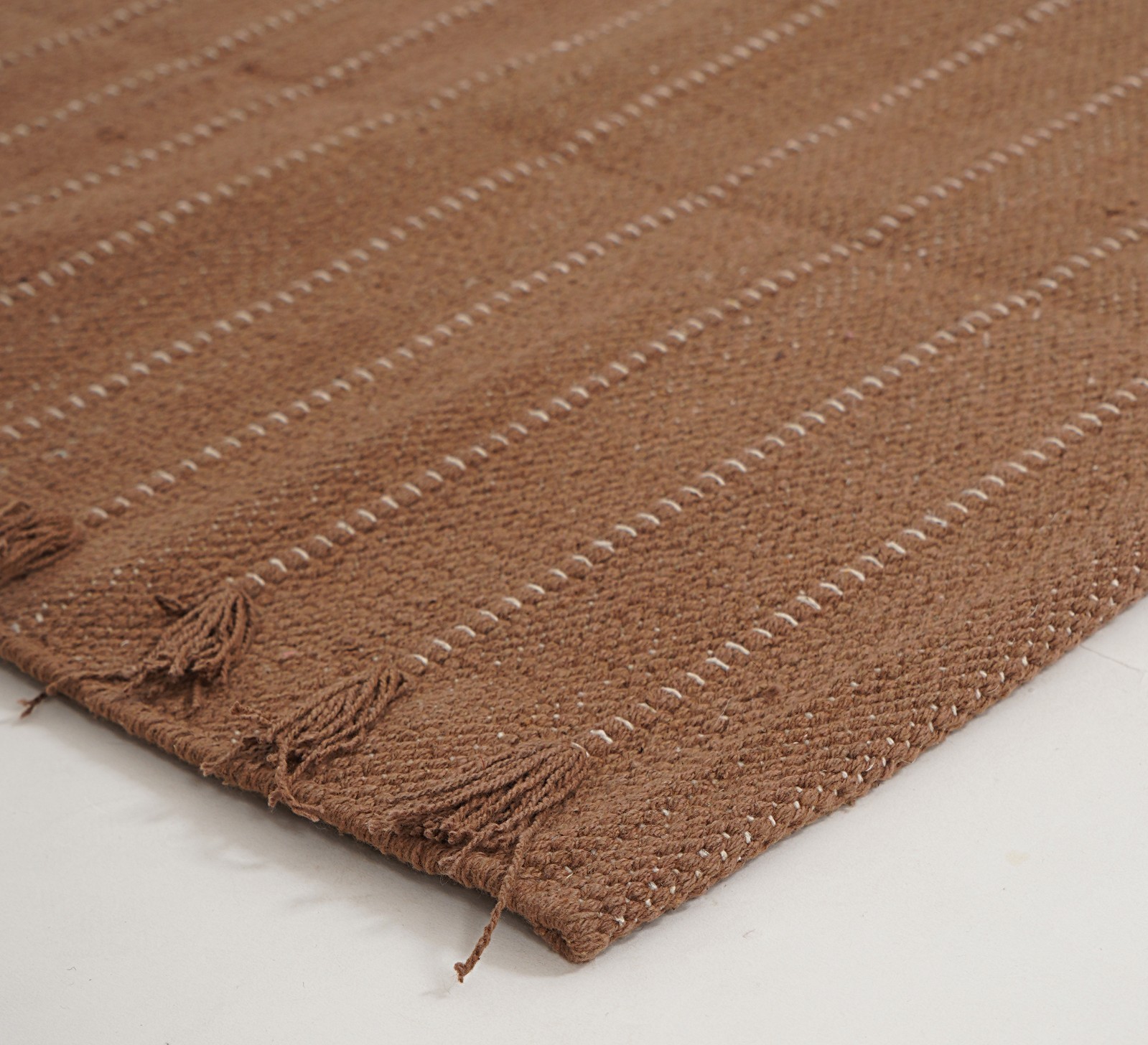 Yoga Mat Thick Non Slip Organic Cotton Exercise Workout Mat Pilates Rug 2×6 Ft