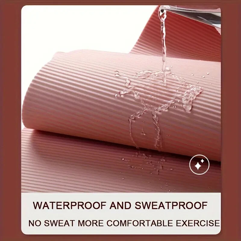 Exercise Yoga Mat Pink 185×60 cm – Gym Pilates, Meditation and Fitness Workouts