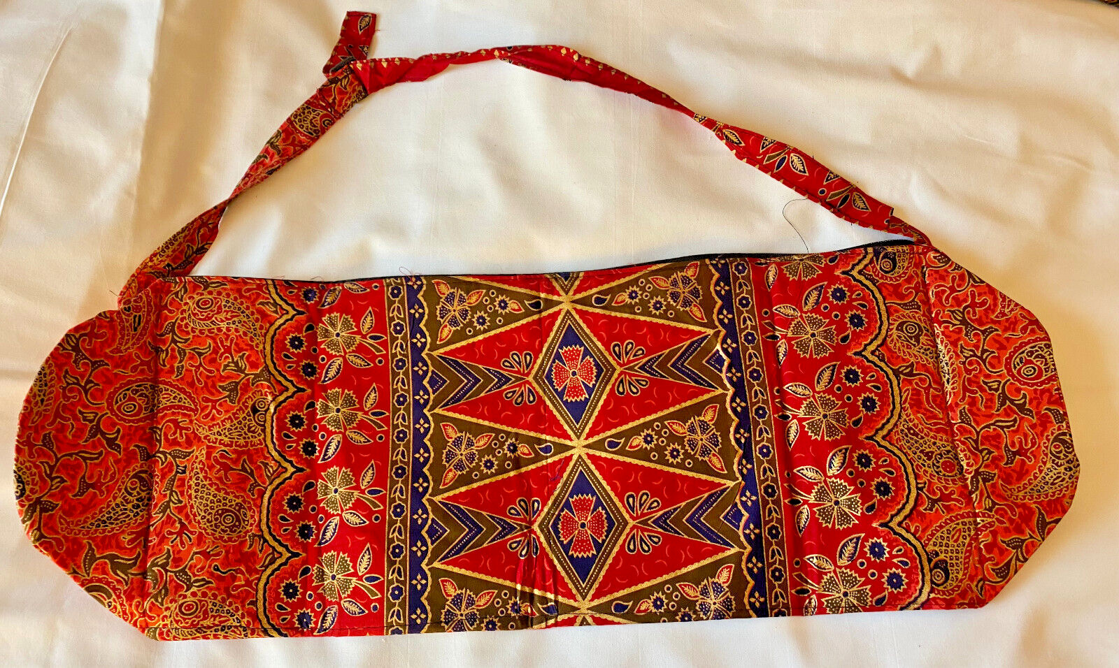 Red Yoga Mat Carrier Beach Bag Gym Sport Bags Shoulder Strap Bali Indonesia New
