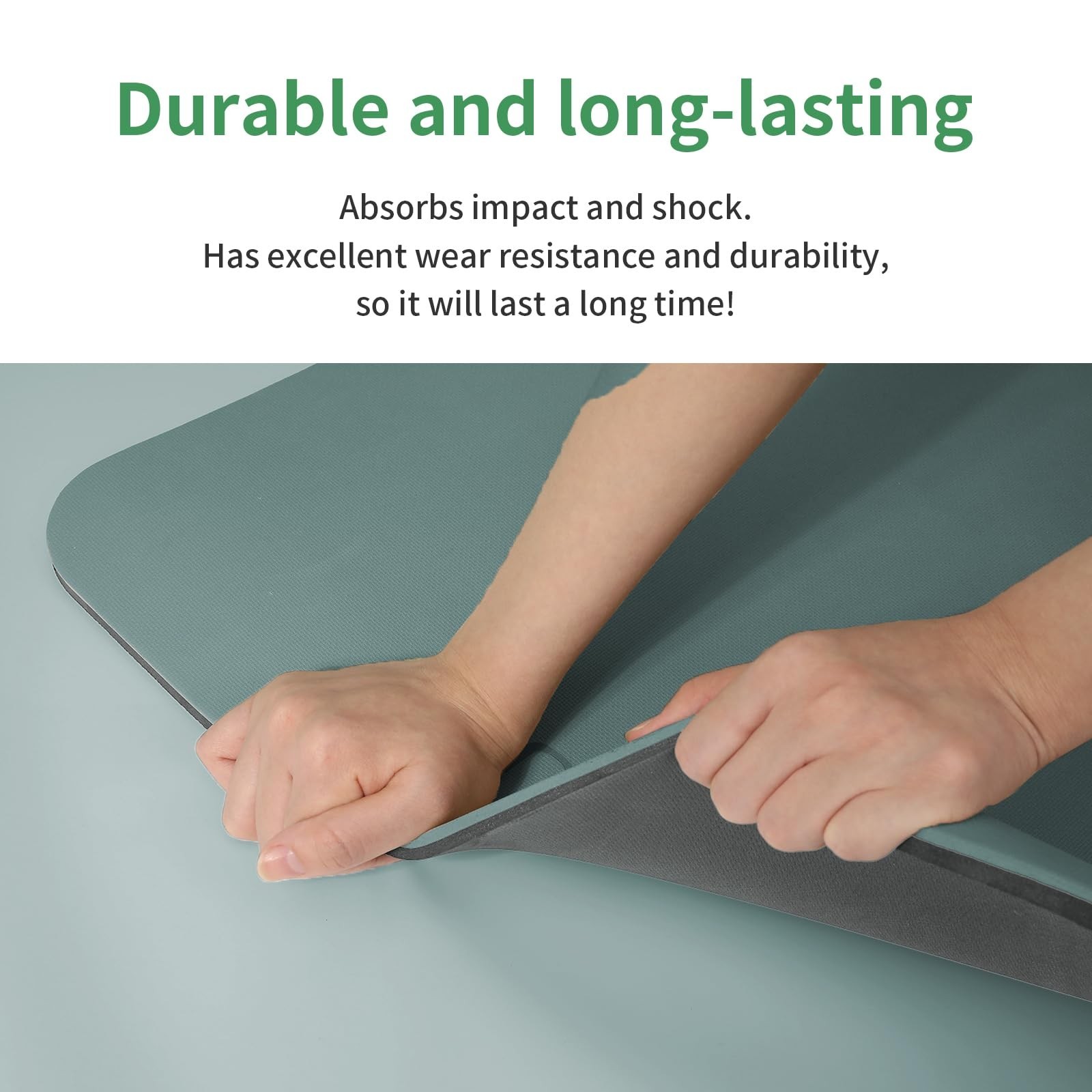 PAIDU Yoga Mat Non Slip Anti-tear,extra thick-2/5 inch（10MM）High R