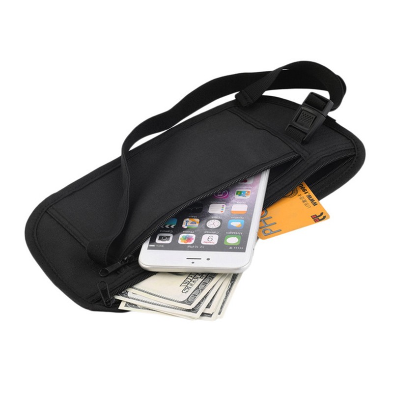 Invisible Travel Waist Packs Pouch for Passport Money Belt Bag Hidden Security
