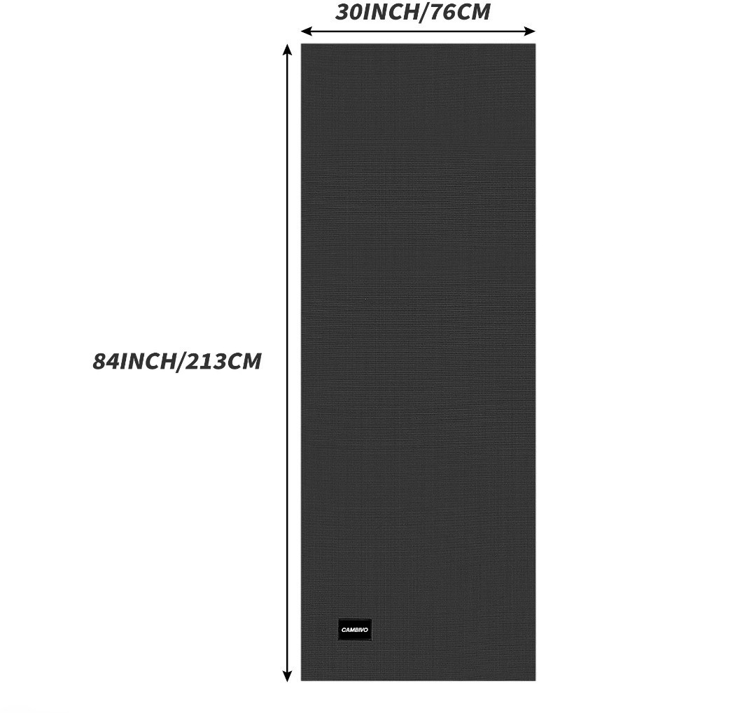 CAMBIVO Extra Long 84&Prime;X 30&Prime; X6mm Non-Slip Yoga Mat for Fitness & Workouts