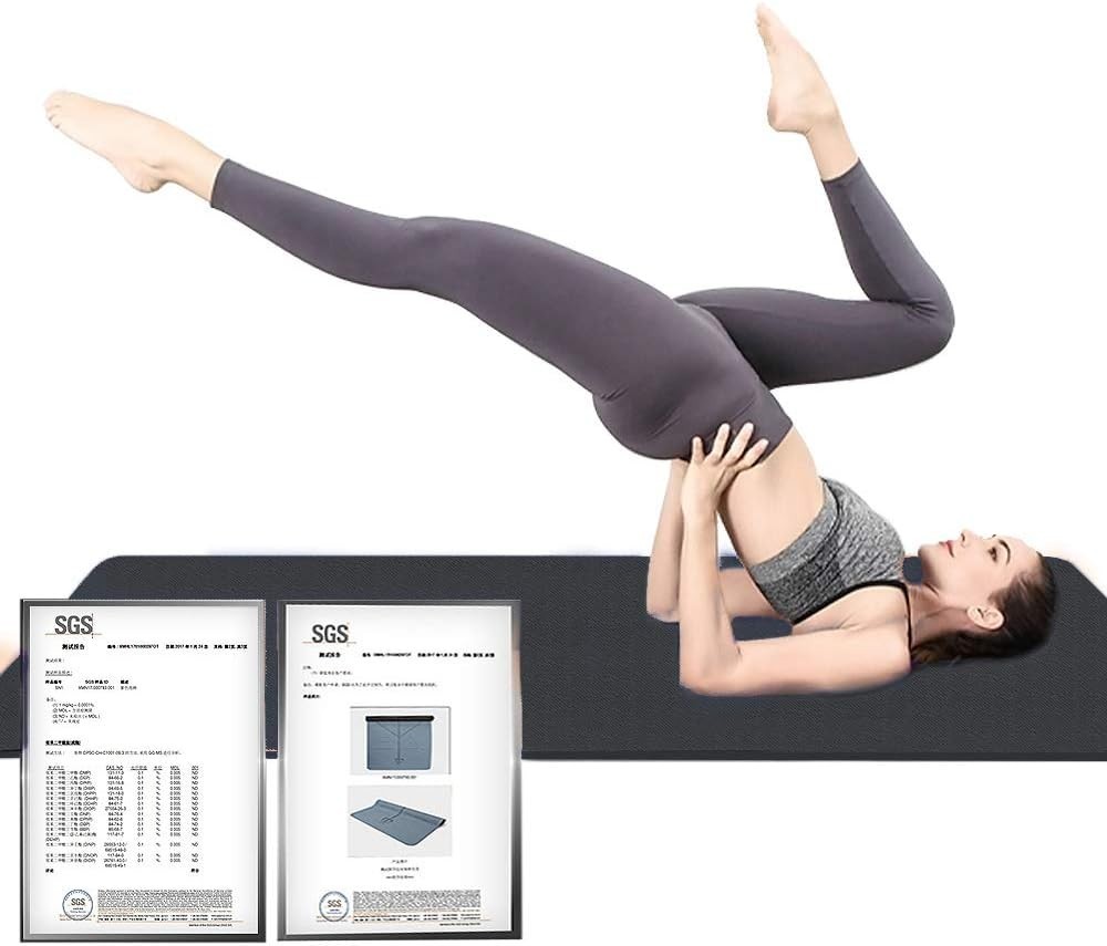 Comfortable Yoga Mat 72 Inch x 32 Inch Extra Thick TPE for Floor and Travel Use