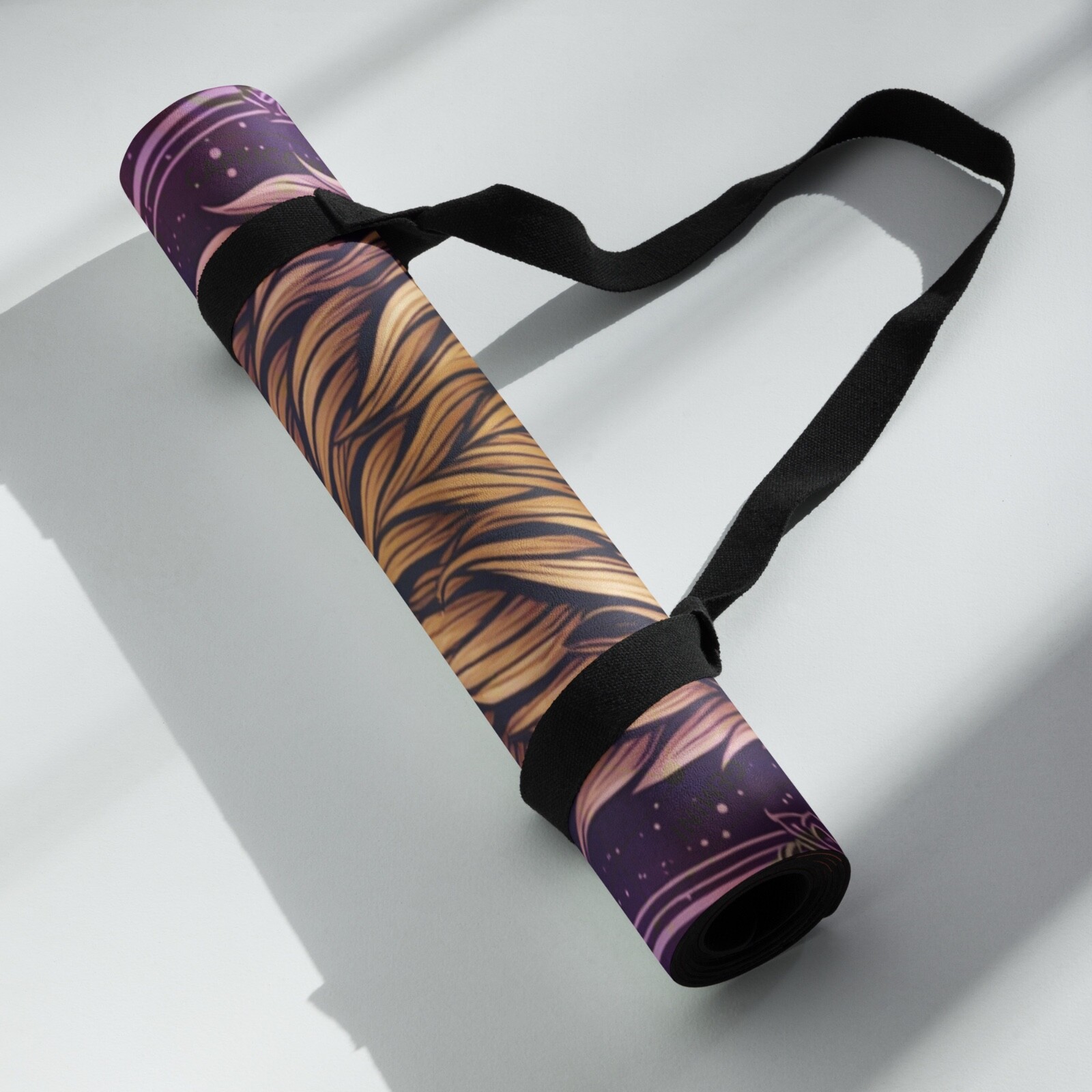LEO Zodiac Yoga Mat with Strap PERSONALIZED Gift Meditation Decor Astrology Gift