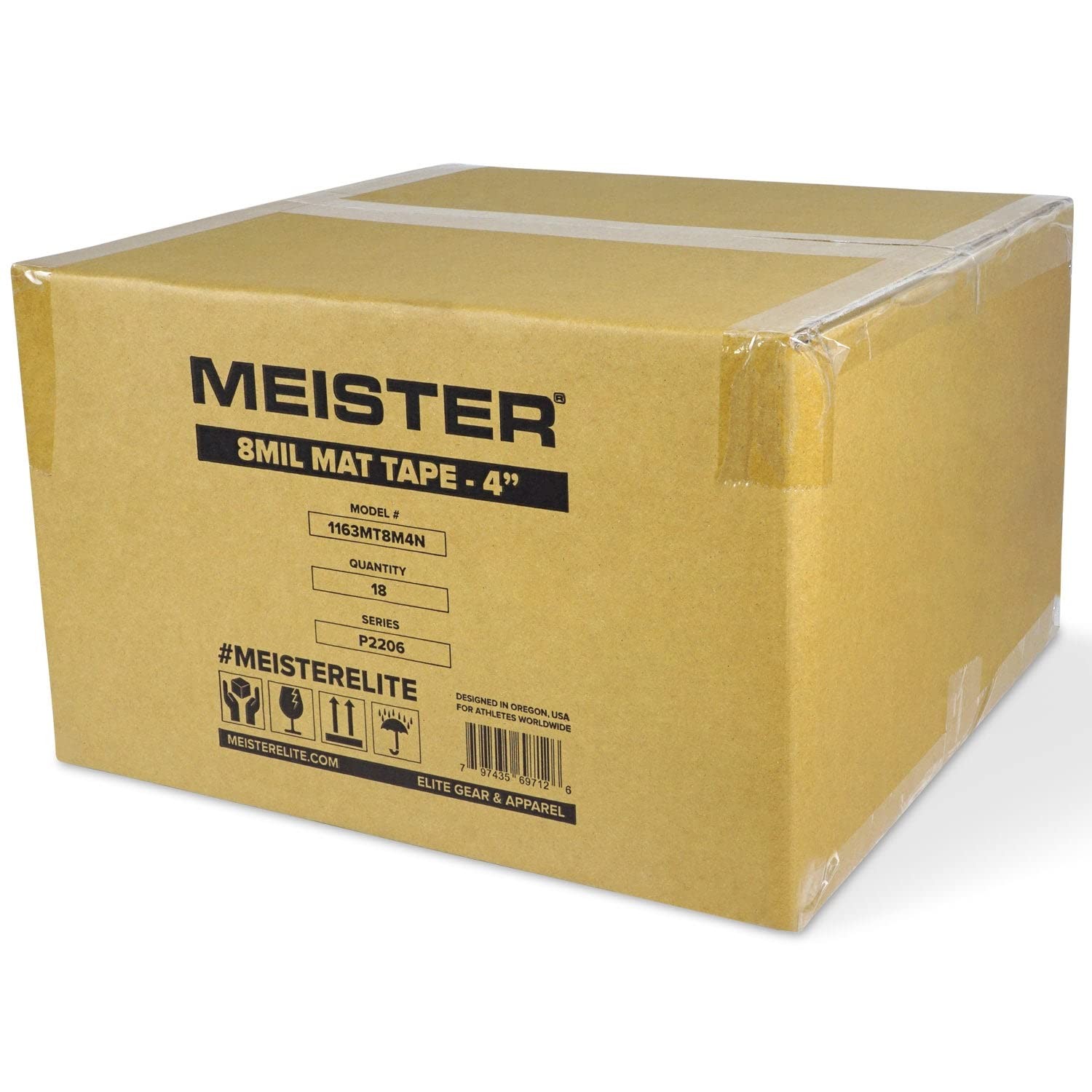 Meister Deluxe 8mil Mat 4&Prime; Width x 84&prime; Length – 1 Roll, Clear / Transparent