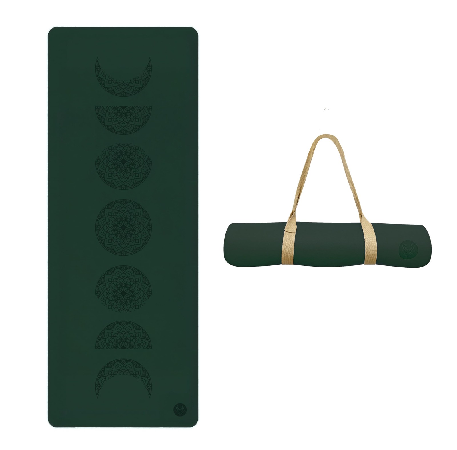 4.5mm Non Slip Yoga Mat with Strap, PU Top & Base Exercise Mat for Yoga, Pila…