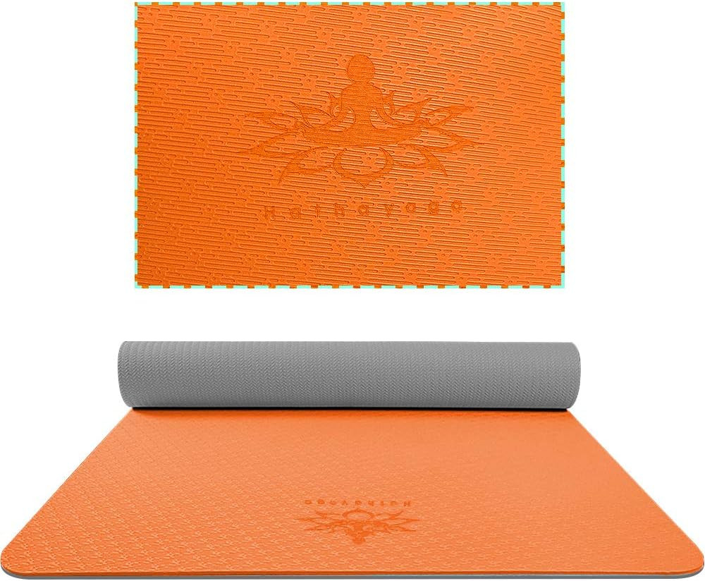 Extra Thick TPE Yoga Mat – 72&Prime;X 32&Prime; Thickness 1/2 Inch -Eco Friendly SGS Certifi