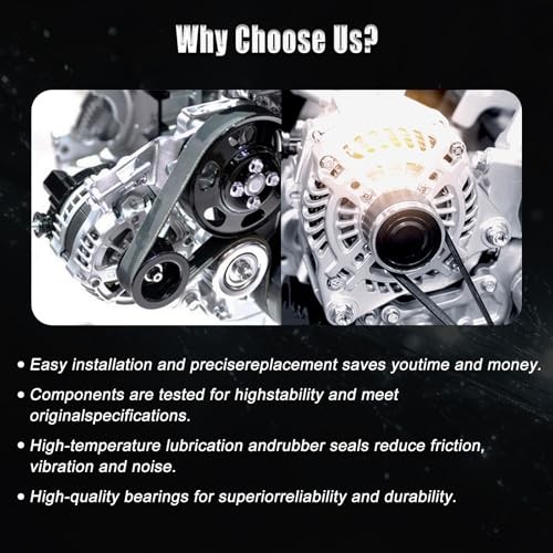 Altemnator Compatible with Cruze 2016-2019 1.4L L4, 2016-2020 Malibu 1.5L L4.