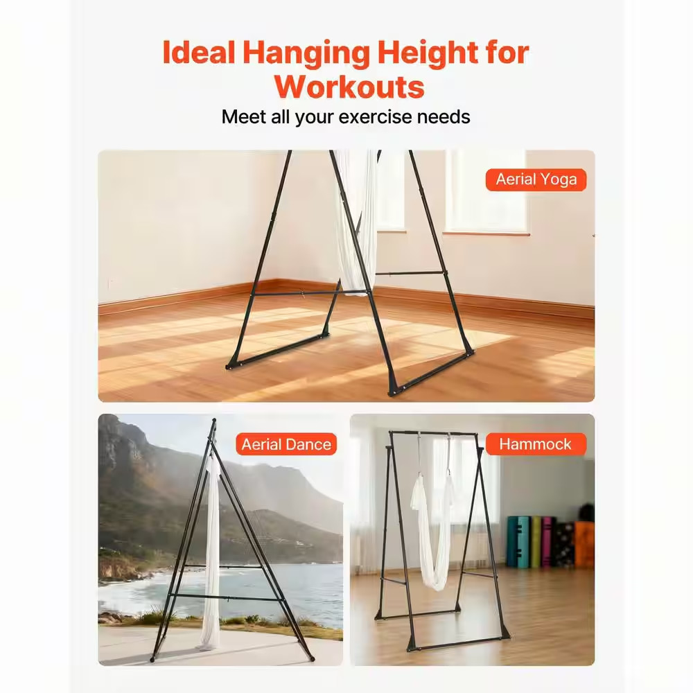 Yoga Stand Frame, Max 440.9 Lbs. Load Swing Stand, Aerial Silk Stands with EVA F