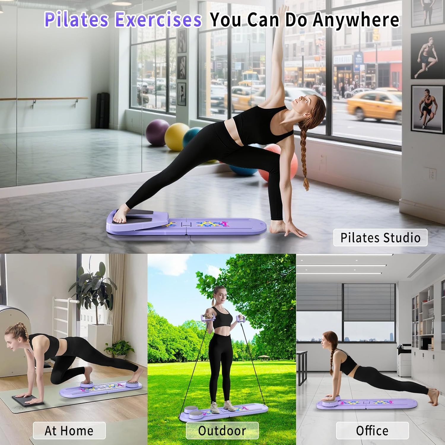 Pilates Reformer Foldable Reformer Pilates Machine & Equipment for Home Use