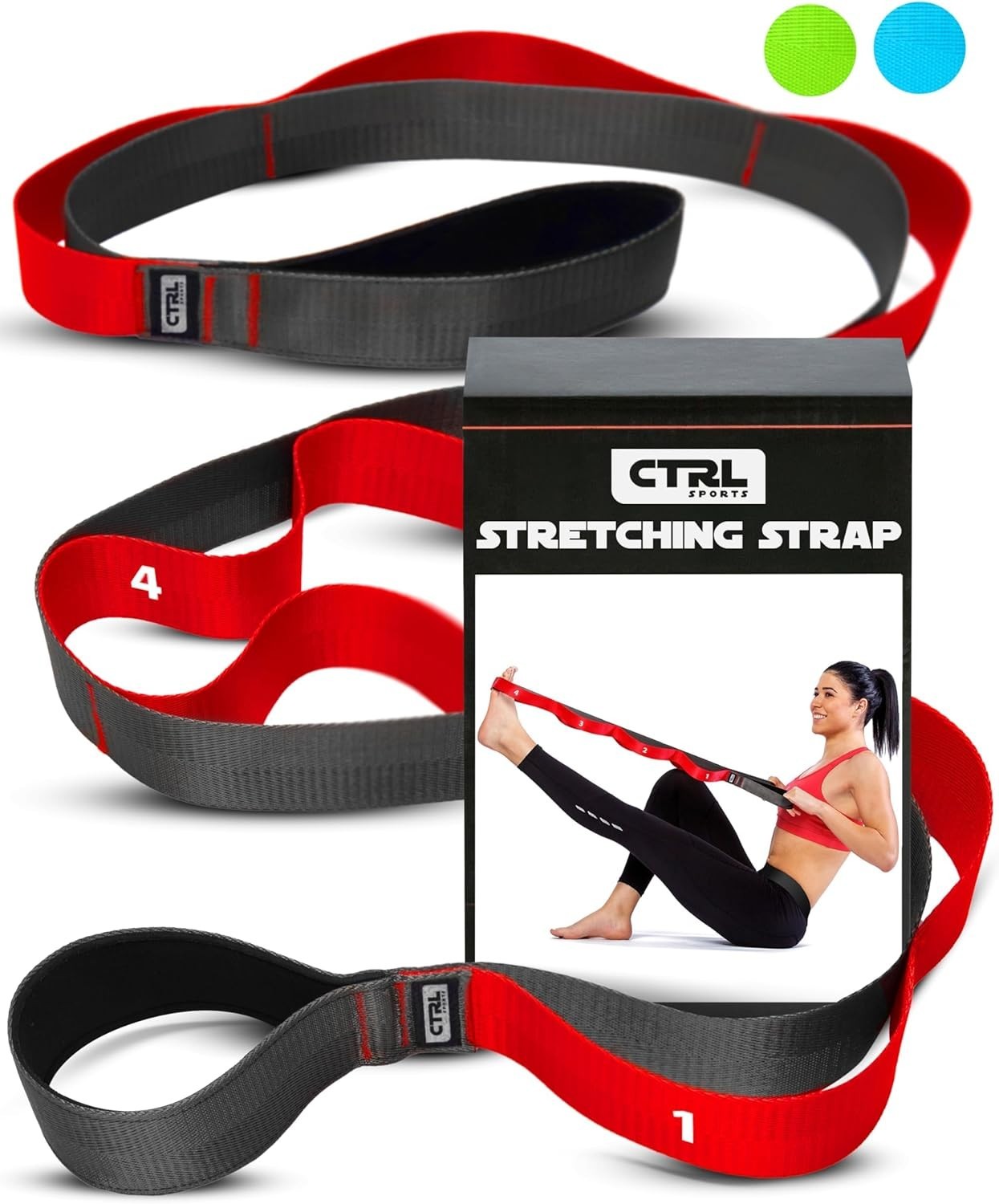 Versatile Non-Elastics Stretch Strap with Free Exercise Guide – Improve Wellness
