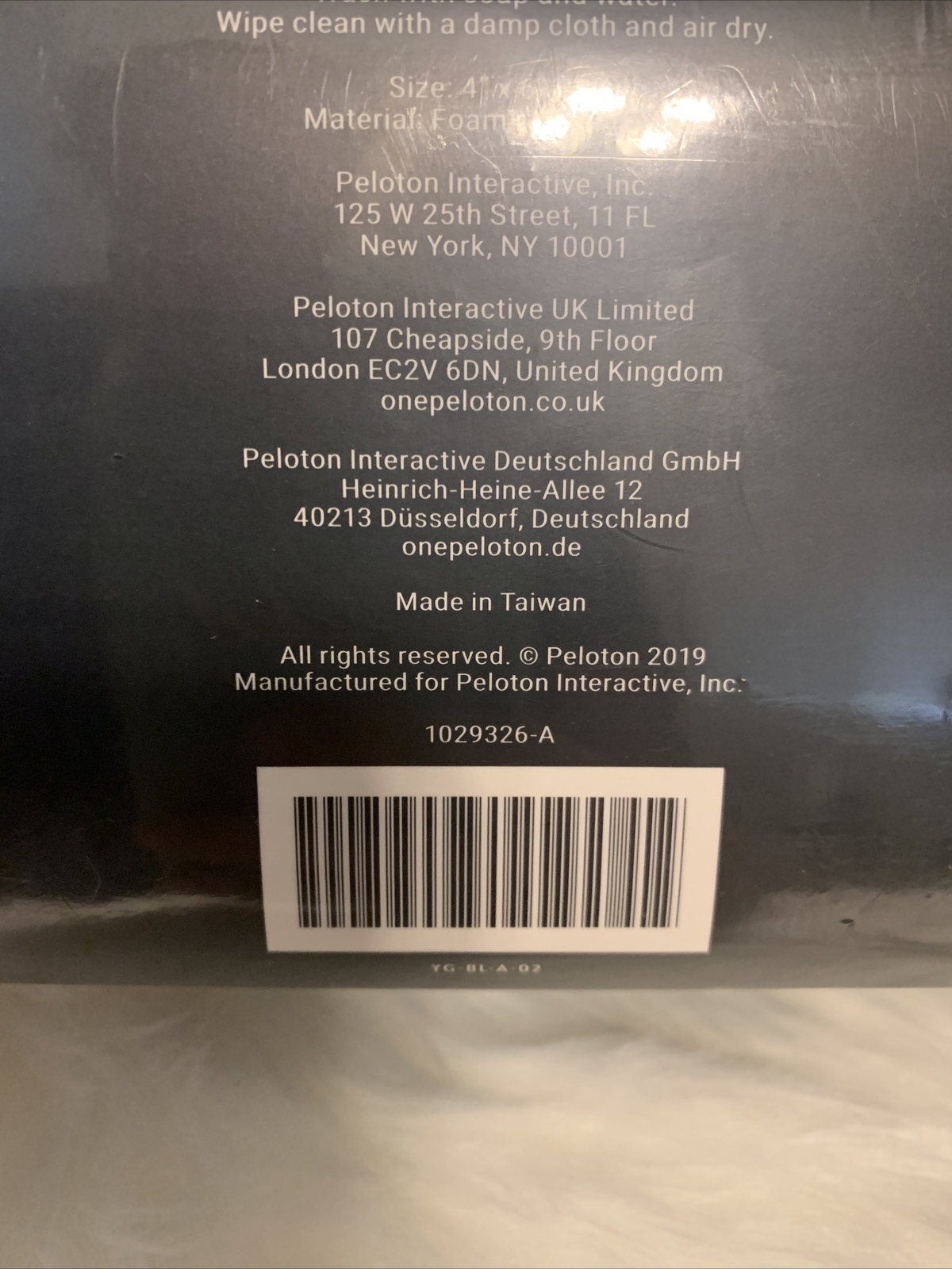 Peloton NEW Sealed Black Foam Yoga Block 4x6x9 Inches YG-BL-A-02 Fitness