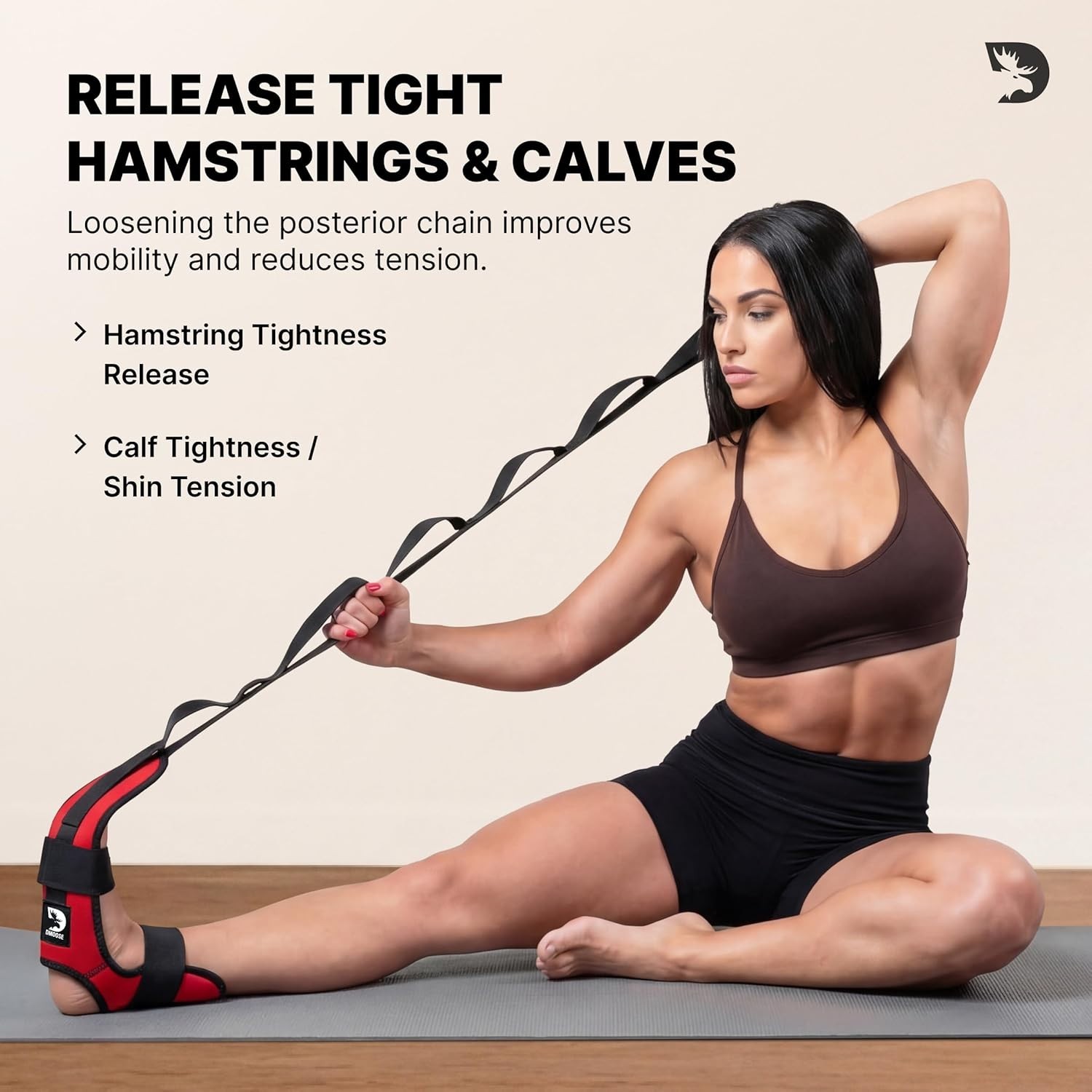 Leg Stretcher Neoprene Padded for Achilles Tendonitis Pain Recovery Yoga Support