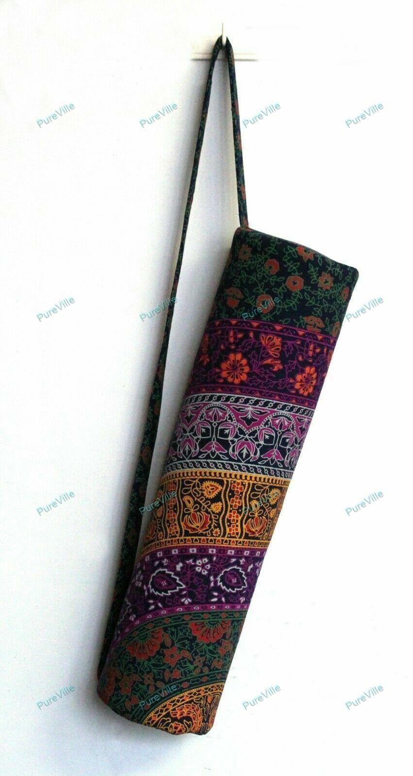 Indian Yoga Mat Carrier Bag Mandala Large Bags With Shoulder Strap Gift Bag