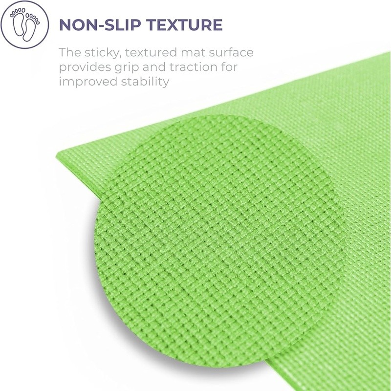 Thick Non-Slip Exercise Mats Set Yoga Pilates Home Gym Stability Support New