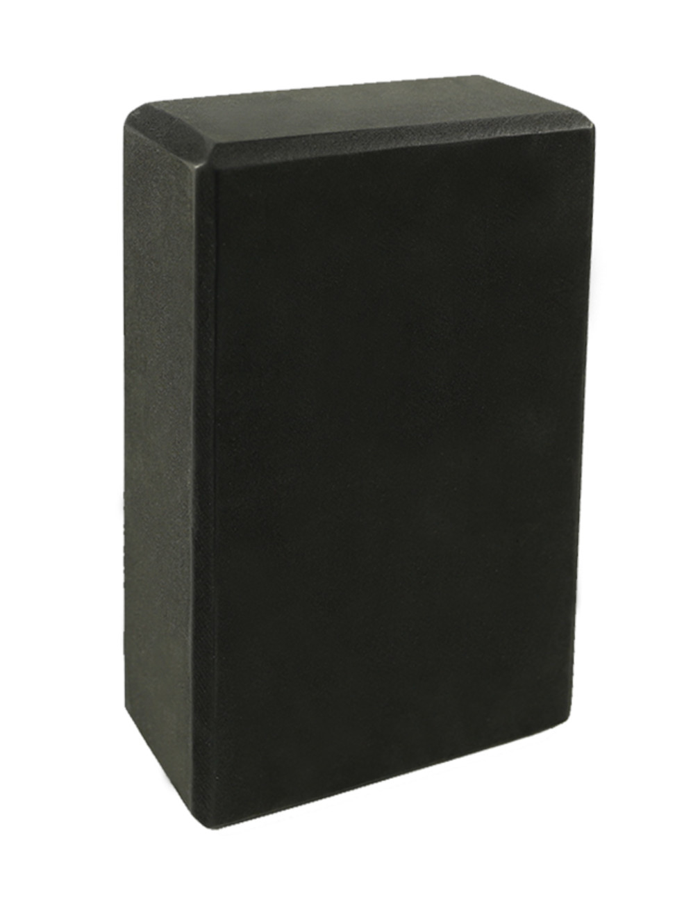 Black Yoga Block with Lavender Yoga Strap for Balance and Stability