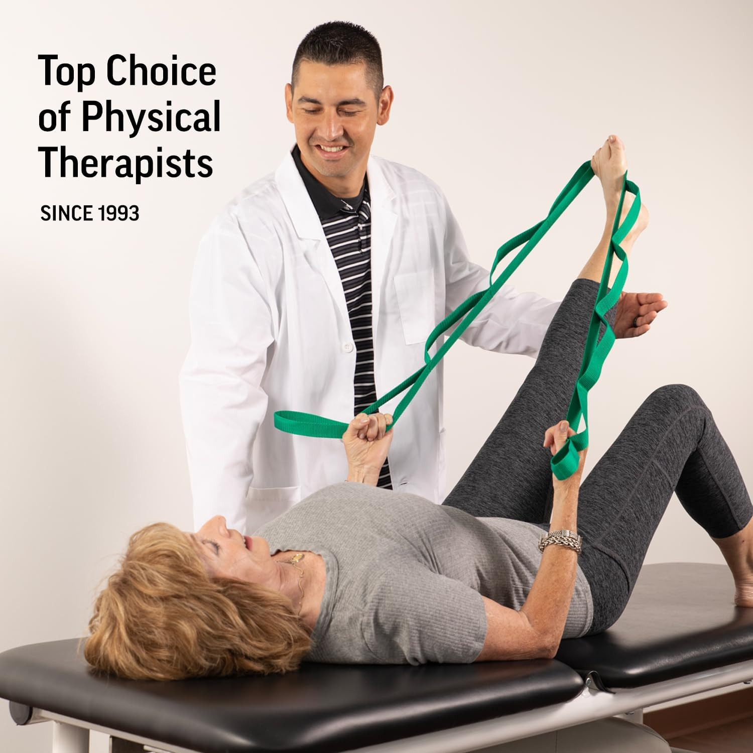 the Original Stretch Out Strap with Exercise Book, USA Made Top Choice Stretch O