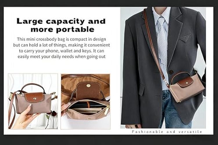 Fashion Mini Crossbody Sling Bag for Women, Large Capacity Purse Cream