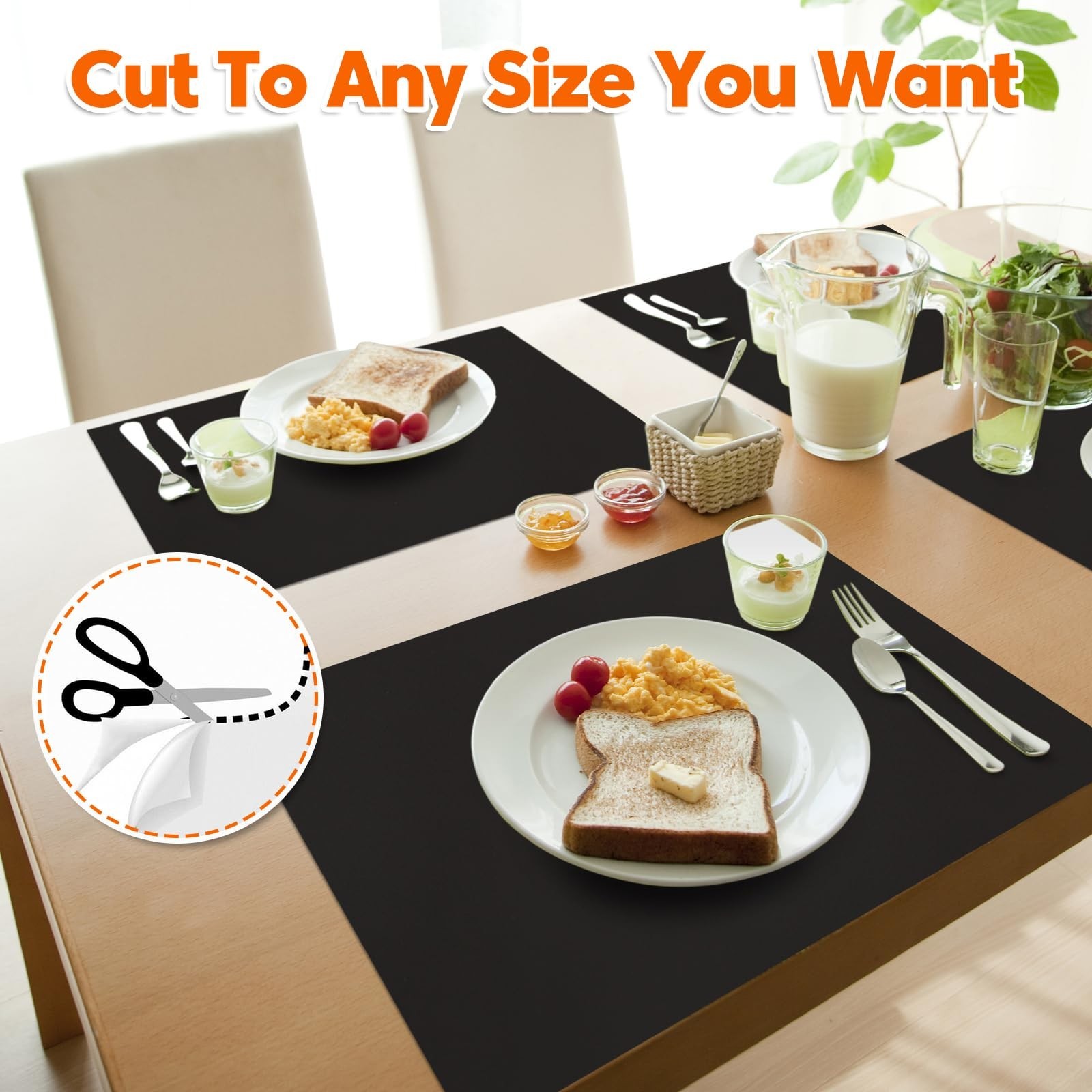 Large Silicone Mat, 72”x16” Heat Resistant Mats for Countertop, Cutt