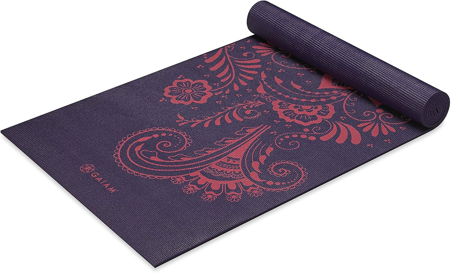 Gaiam Yoga Mat – Premium 6Mm Print Extra Thick Non Slip Exercise & Fitness Mat f