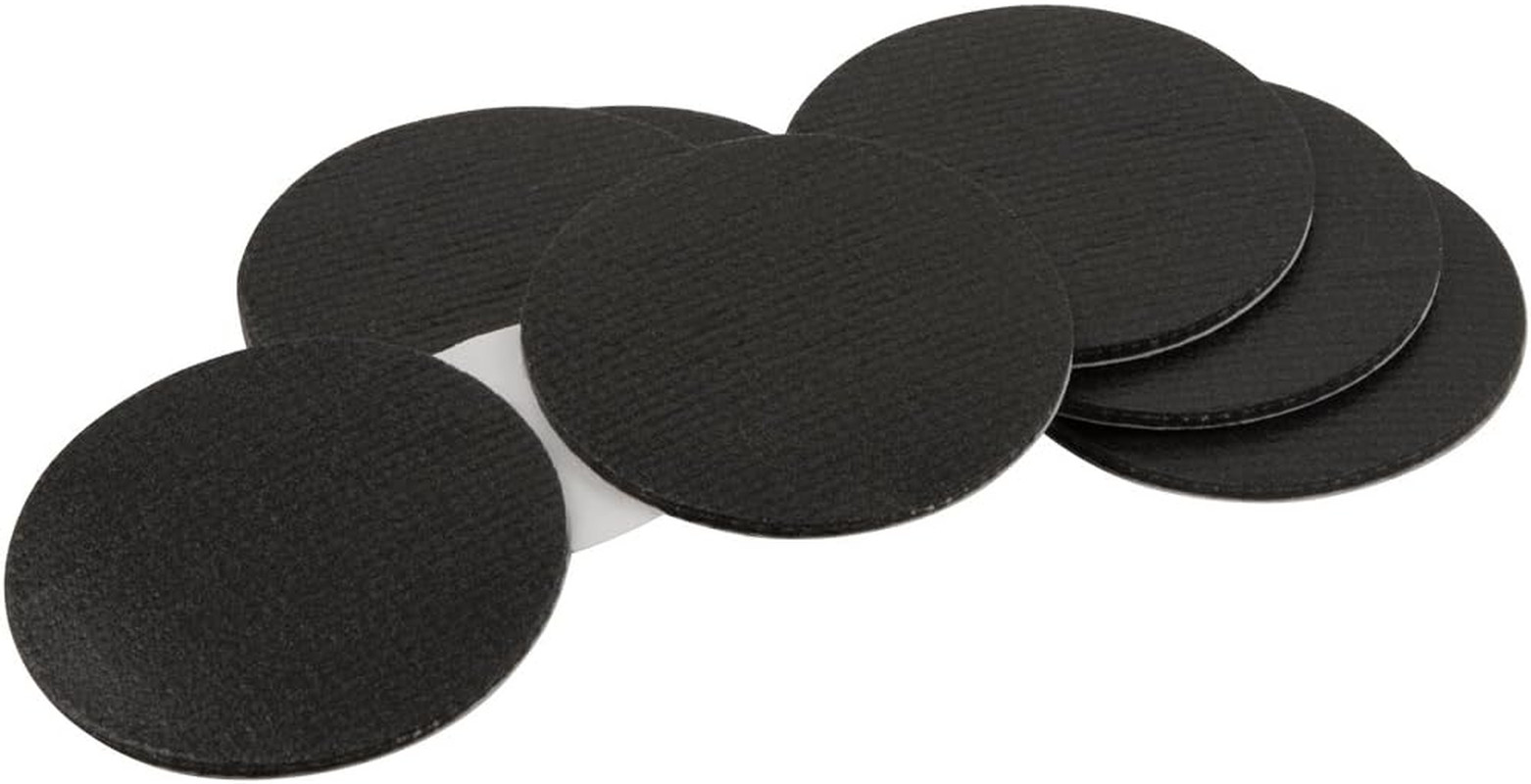 Self-Stick Non-Slip Surface Grip Pads – (8 Pieces), 1-1/2&Prime; round – Black
