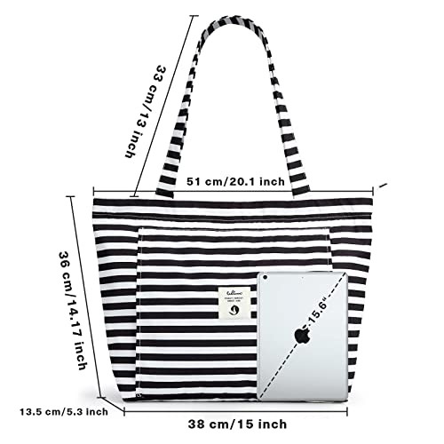 Yoga Bags for Women with Yoga Mats Bags Carrier Carryall Canvas Tote stripes